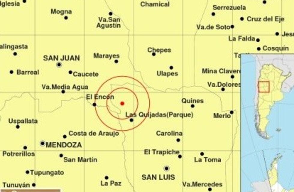 Tembló en San Luis