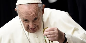 Vatican City (Vatican City State (holy See)), 14/10/2020\u002E- Pope Francis gestures during his Wednesday General Audience at Paul VI Hall in Vatican City, Vatican, 14 October 2020\u002E (Papa) EFE/EPA/MAURIZIO BRAMBATTI