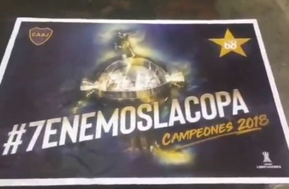 "#7enemoslacopa", los afiches que tenían preparados los hinchas de Boca