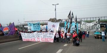 Protesta en la autopista Riccheri\u002E (web)