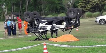 La joven de 35 años perdió la vida luego de volcar con el vehículo UTV