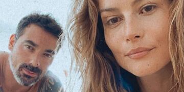 La actriz y el ex Nápoli y PSG estuvieron aislados en Saint Barth desde el inicio de la pandemia\u002E (@pocho22lavezzi)