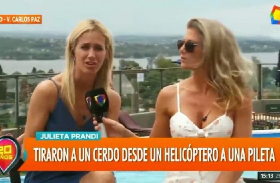 "Me recordó a la dictadura": Julieta Prandi sobre el cerdo lanzado desde un helicóptero
