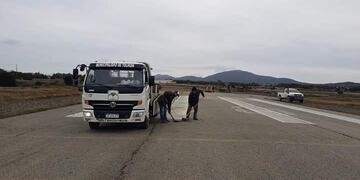 Reparación de pista del Aeroclub