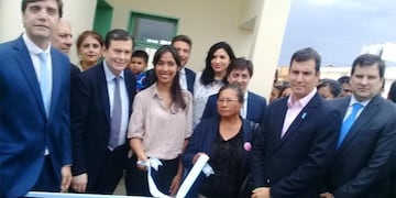 Zamora, Mukside, familiares de Melián y otros dirigentes estuvieron presentes en la inauguración del barrio\u002E