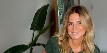Flavia Palmiero presentó un collage con sus diseños.