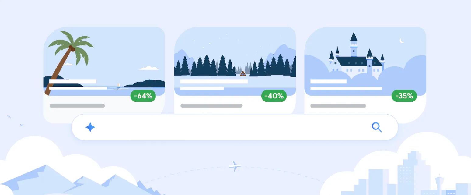 Google lanzó ofertas de vuelo.