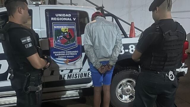 Un joven fue detenido acusado de robar un teléfono celular en un comercio de Puerto Iguazú.