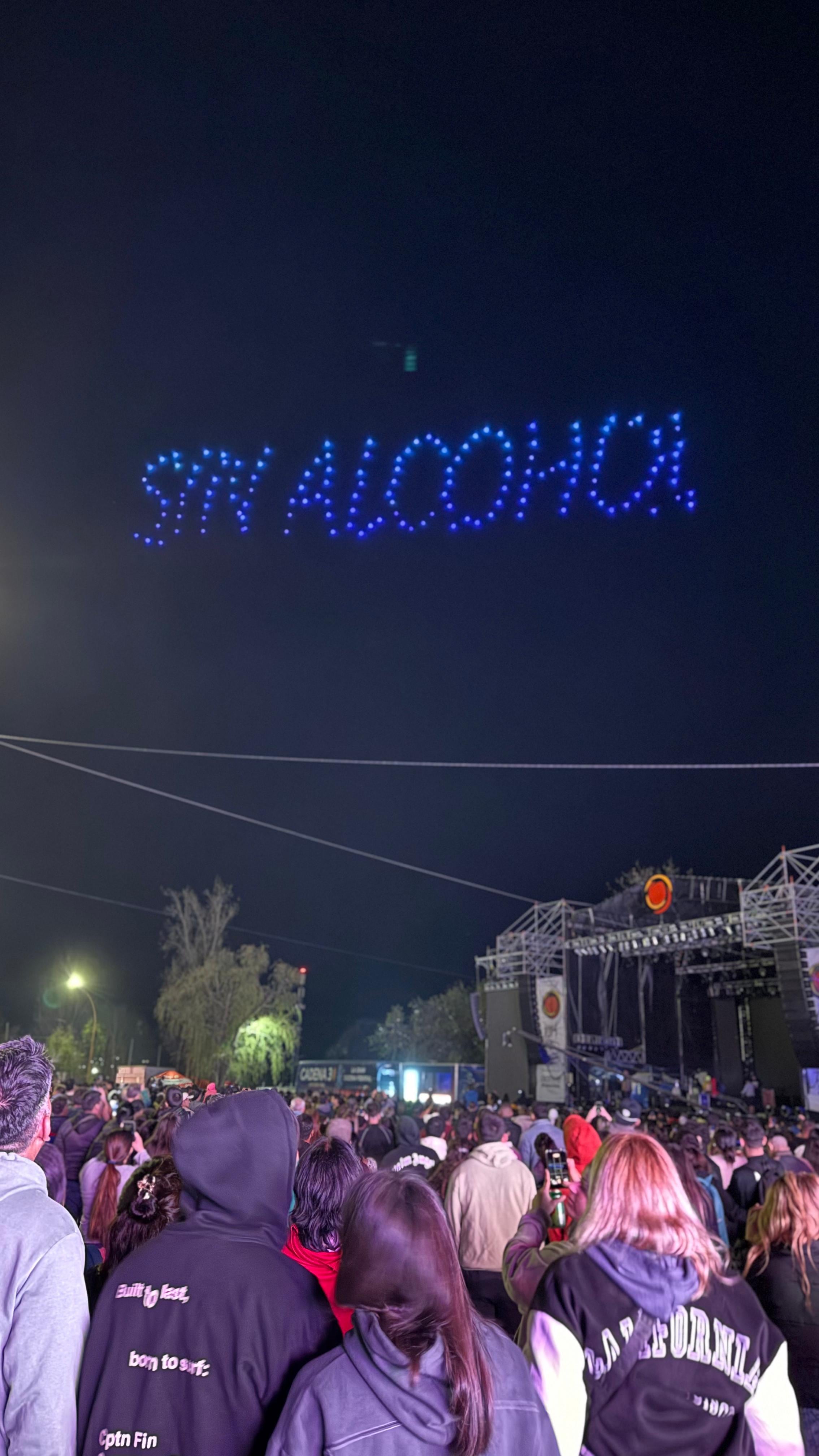 Villa Carlos Paz cerró la primavera con un innovador show de drones