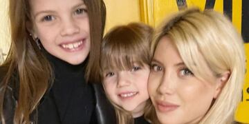 Wanda Nara cocinó con sus hijas