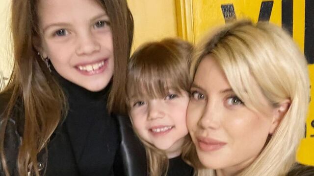 Wanda Nara cocinó con sus hijas