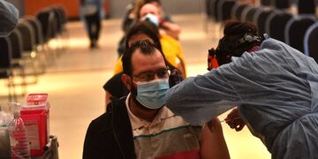 centro de vacunación contra covid-19 en el CCC Centro de Convenciones Córdoba. 
(Pedro Castillo/La Voz)