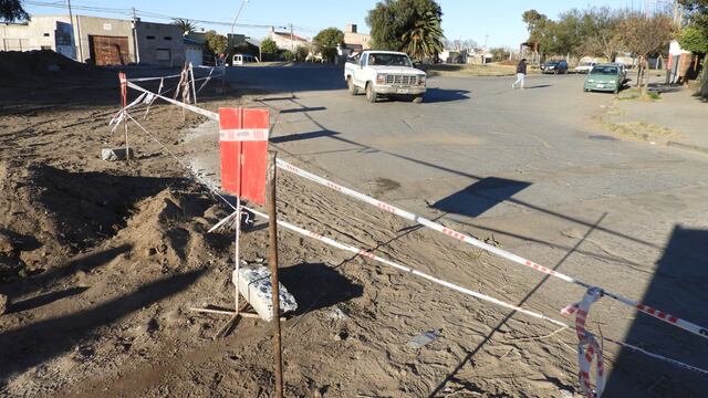 Avanza la obra vial en la confluencia de barrios Cooperativa, Villa Mora y Centro