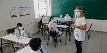 La provincia de San Juan reanudó las clases tras el receso por la pandemia del coronavirus\u002E (Gobernación de San Juan)