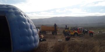 Incendios: combaten el fuego en el límite con Catamarca\u002E (SECPT)