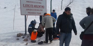 Accidente en Puente del Inca