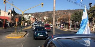 Banderazo en Carlos Paz