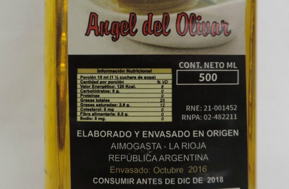 Prohíben la comercialización de una marca de aceite de oliva en Santa Fe