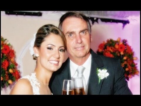 Michelle Bolsonaro en su boda en 2016 (Web)