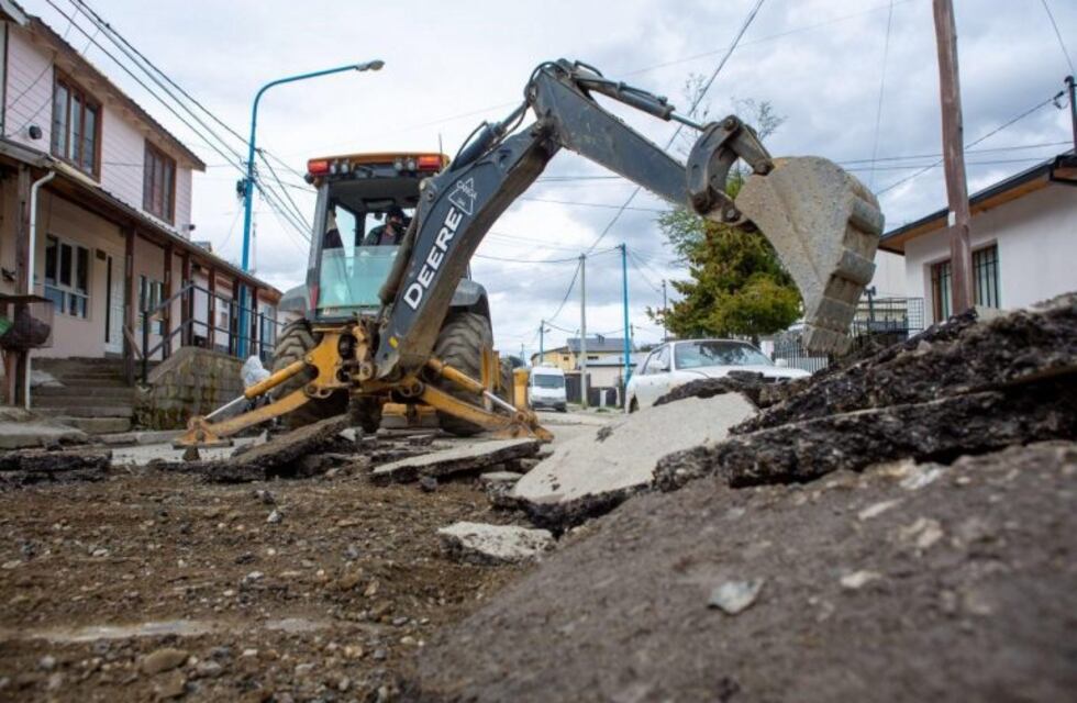 Ushuaia: continúan los trabajos de recuperación vial