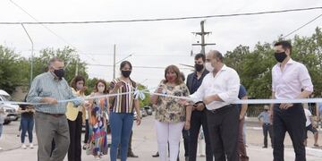 Burruyacú: Manzur y Jaldo inauguraron cinco mil metros cuadrados de pavimento\u002E (SECPT)