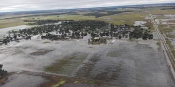 Los campos chaqueños se encuentran muy afectados por las abundantes lluvias\u002E (Prensa Gobierno provincial)