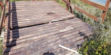 Destrozos en el Mirador de Playa Larga\u002E