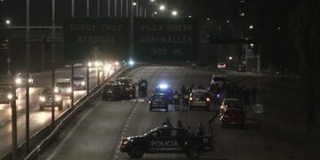 Choque en cadena en el Acceso Este\u002E