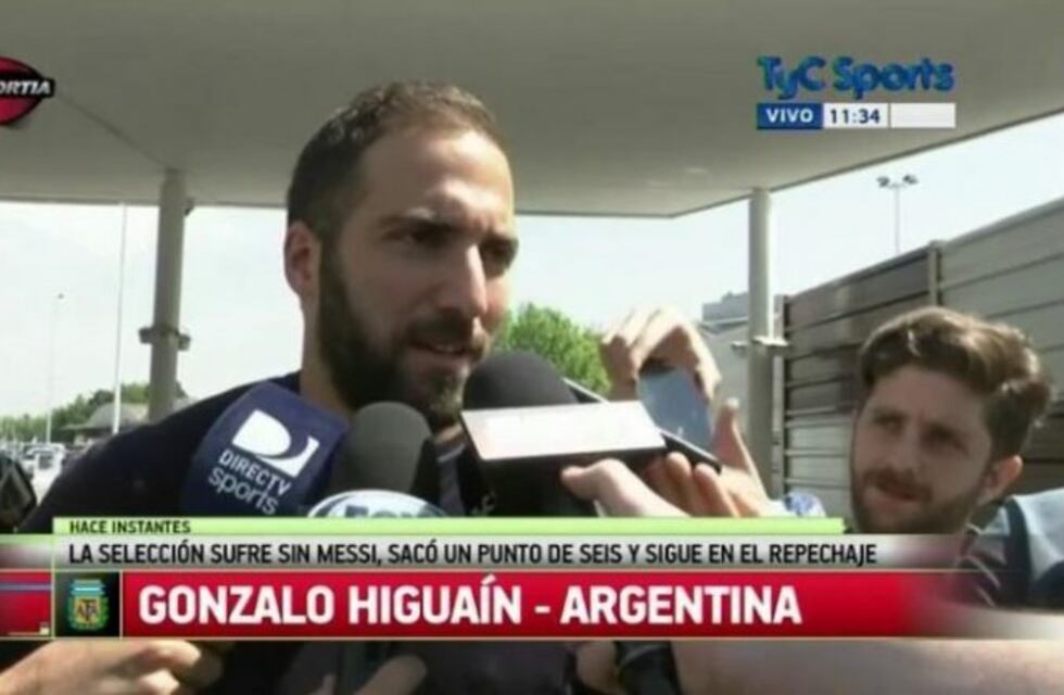 Higuaín: "Se nota mucho la ausencia de Messi"