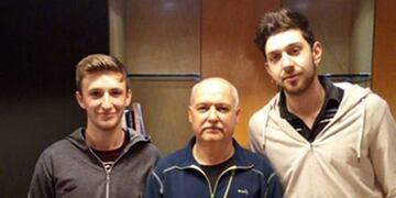 Kevin Alvarado, Joel Christensen y el prof\u002E Cesar Buzzi (web)
