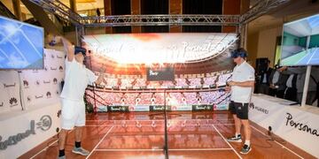 El primer punto fue de Guillermo Coria, tras un buen Ace (Foto: Clarín)\u002E