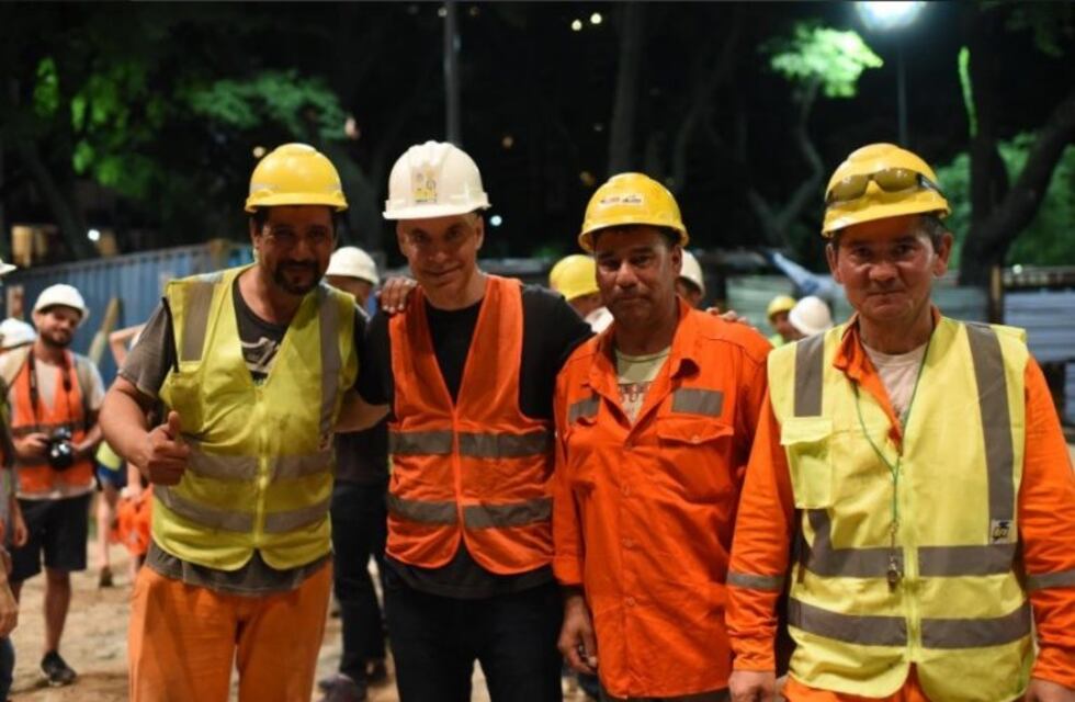 Rodríguez Larreta participó de la colocación de la última pieza del Viaducto Mitre