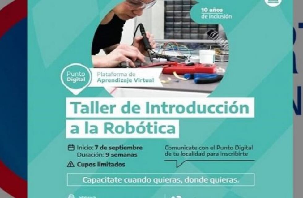 Eldoradenses podràn acceder a el Taller de Introducción a la Robótica