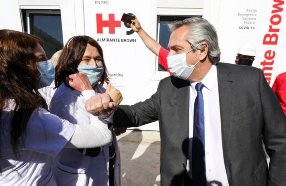 Coronavirus: Alberto Fernández recorrió un hospital construido en un mes
