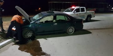 Impactó contra una rotonda, estaba borracho