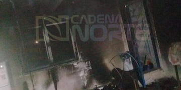 Foto del incendio (Gentileza Cadena Norte)