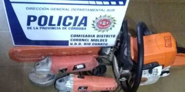 Secuestro en un allanamiento en Coronel Moldes, departamento Ru00edo Cuarto.