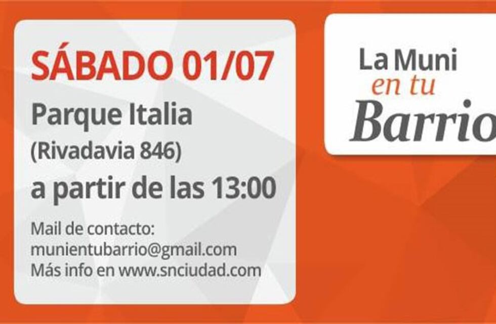 El Municipio puso en marcha el programa "La Muni en tu Barrio"