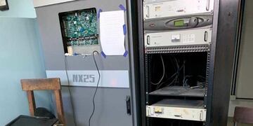 Destrozos en Radio Nacional