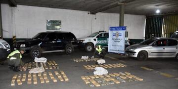 Secuestro de droga en Córdoba por parte de Gendarmería  que derivó en la desactivación de dos búnkers de fraccionamiento\u002E (Prensa Gendarmería)