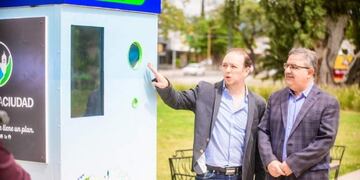 La máquina quedó instalada en la plaza La Alameda\u002E