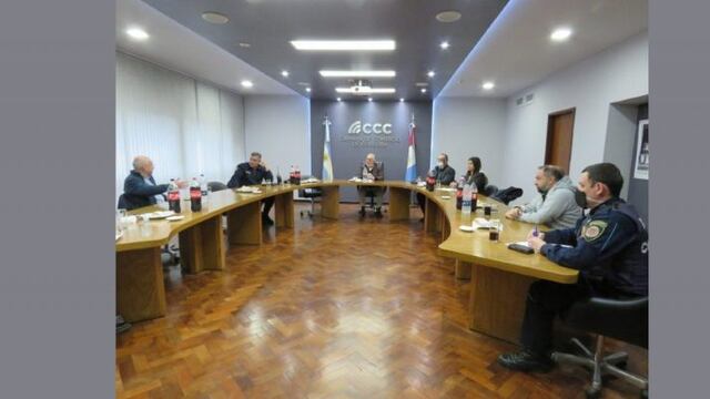 Reunión entre Cámara de Comercio y Policía de Córdoba