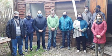 Integrantes del Frente de Todos de visita en Reta