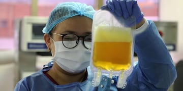 Donar plasma convaleciente en Gualeguaychú\nCrédito: EFE