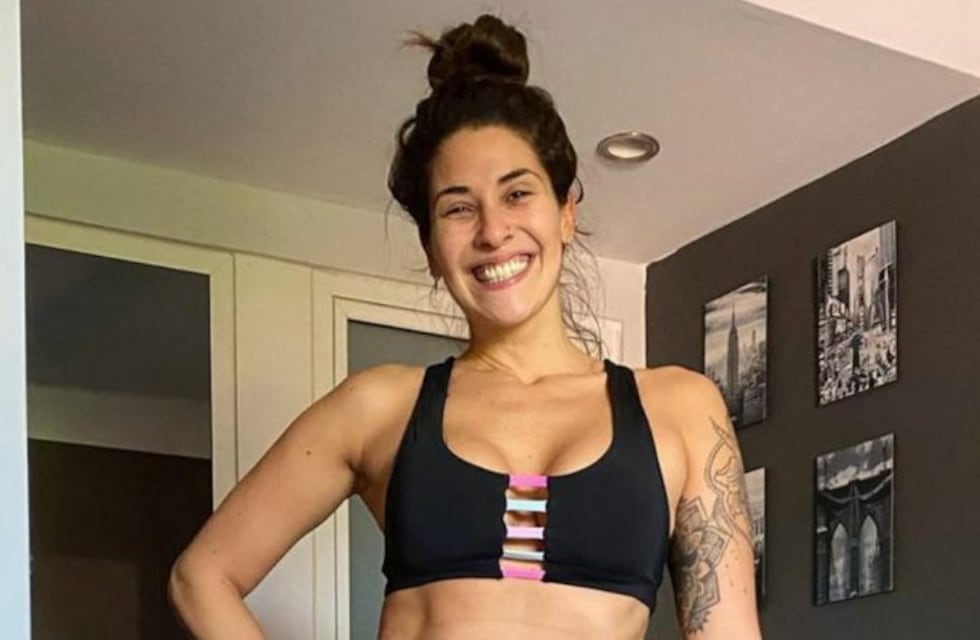 Ivana Nadal posó en ropa interior con dos espectadores muy especiales