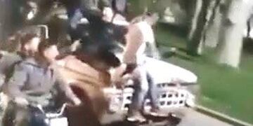 Militantes de la UOCRA marcharon en caravana por las calles de La Plata (Captura Youtube)