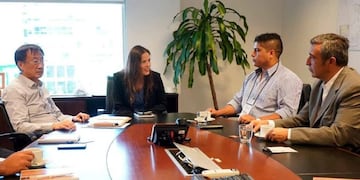 reunión de petroleros y sinopec