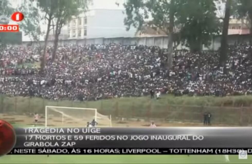 Tragedia en Angola: 17 muertos y 56 heridos tras una avalancha en un estadio de fútbol
