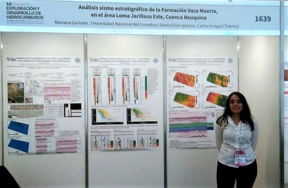 Estudiante de la UNCo logró el mejor trabajo en un congreso de hidrocarburos