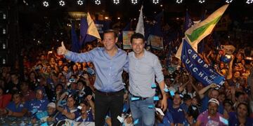 Omar Gutiérrez festejó la victoria tras sacarle 13 puntos a su contrincante Rioseco\u002E